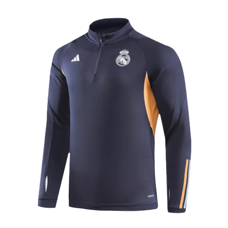Real Madrid 1/4 Zip Tracksuit 2023/24 Gray - vstockx