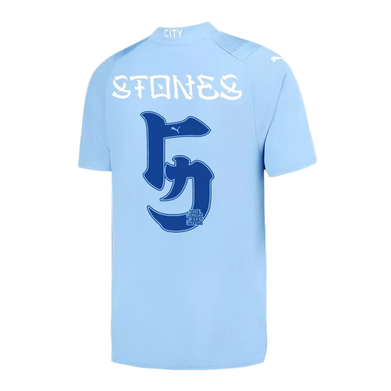 STONES #5 Manchester City Japanese Tour Printing Home Jersey 2023/24 - vstockx