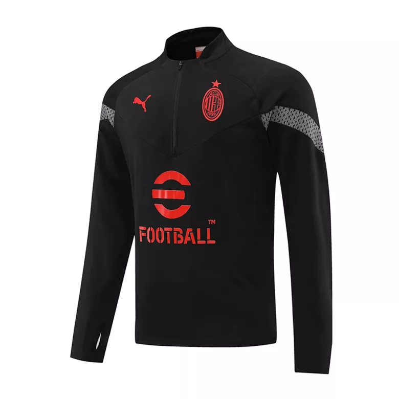 AC Milan 1/4 Zip Tracksuit 2022/23 Black - vstockx