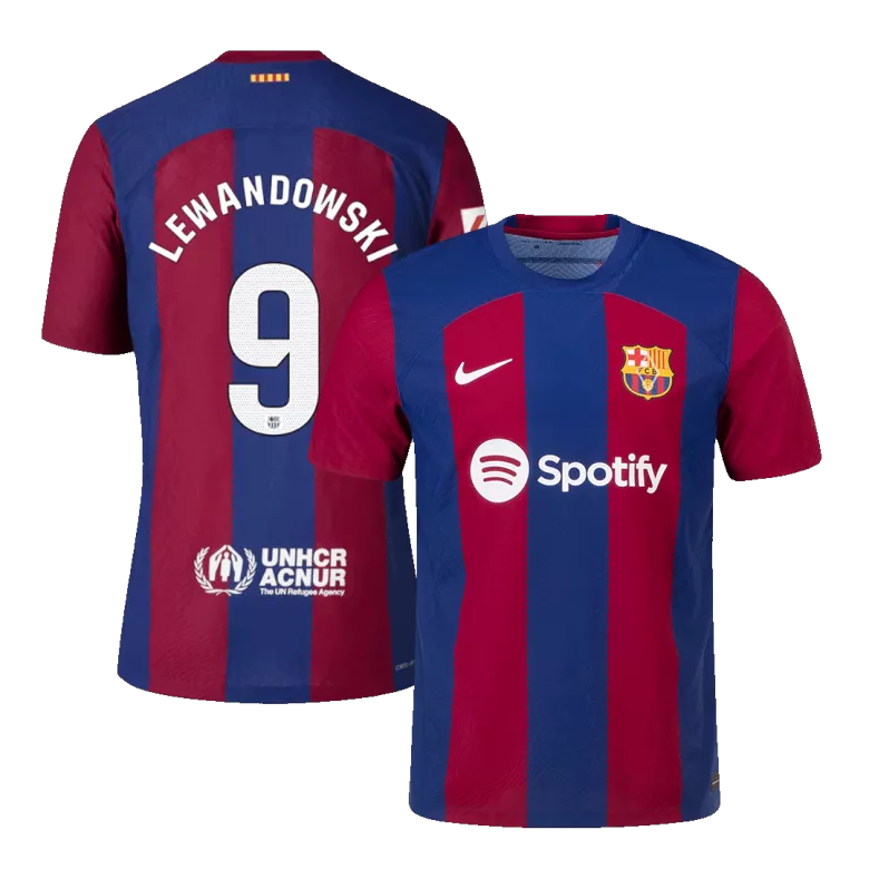 LEWANDOWSKI #9 Barcelona Home Authentic Jersey 2023/24 - vstockx