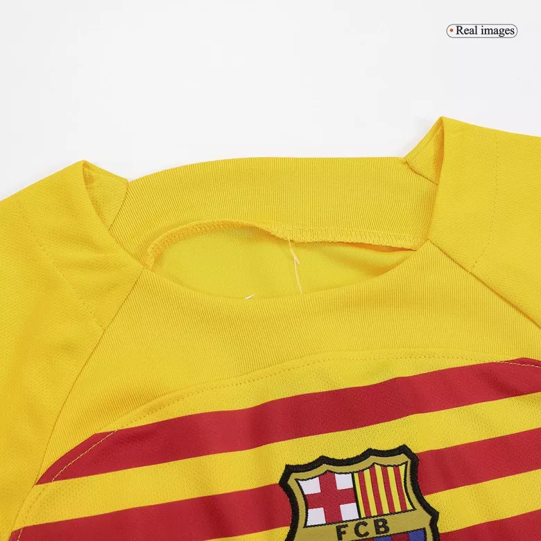 Barcelona Fourth Away Kids Jerseys Kit 2022/23 - vstockx