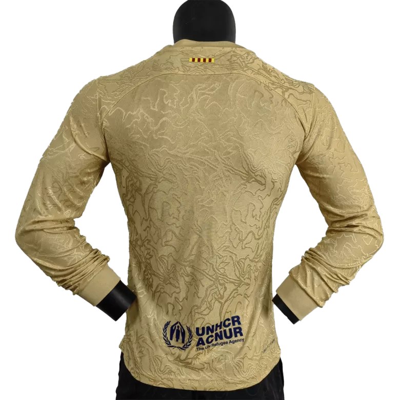 Authentic Barcelona Away Long Sleeve Soccer Jersey 2022/23 - vstockx