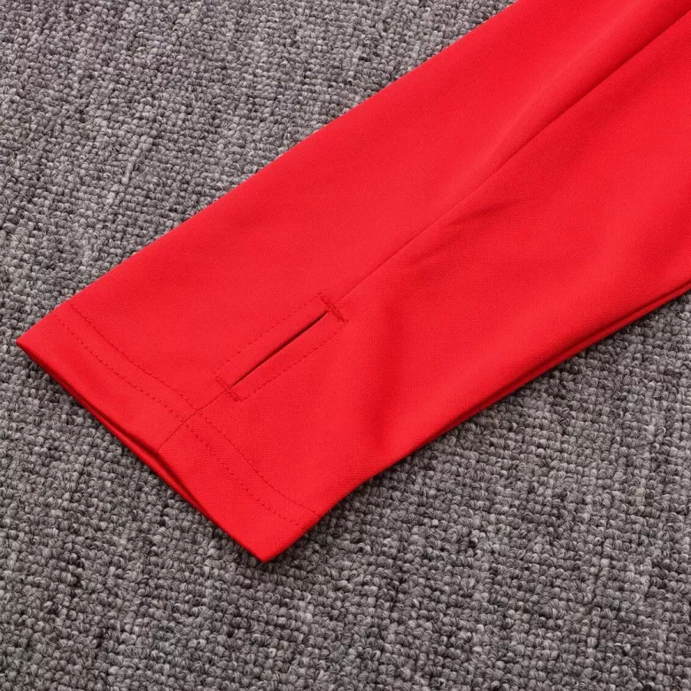 Manchester United 1/4 Zip Tracksuit 2021/22 Red - vstockx