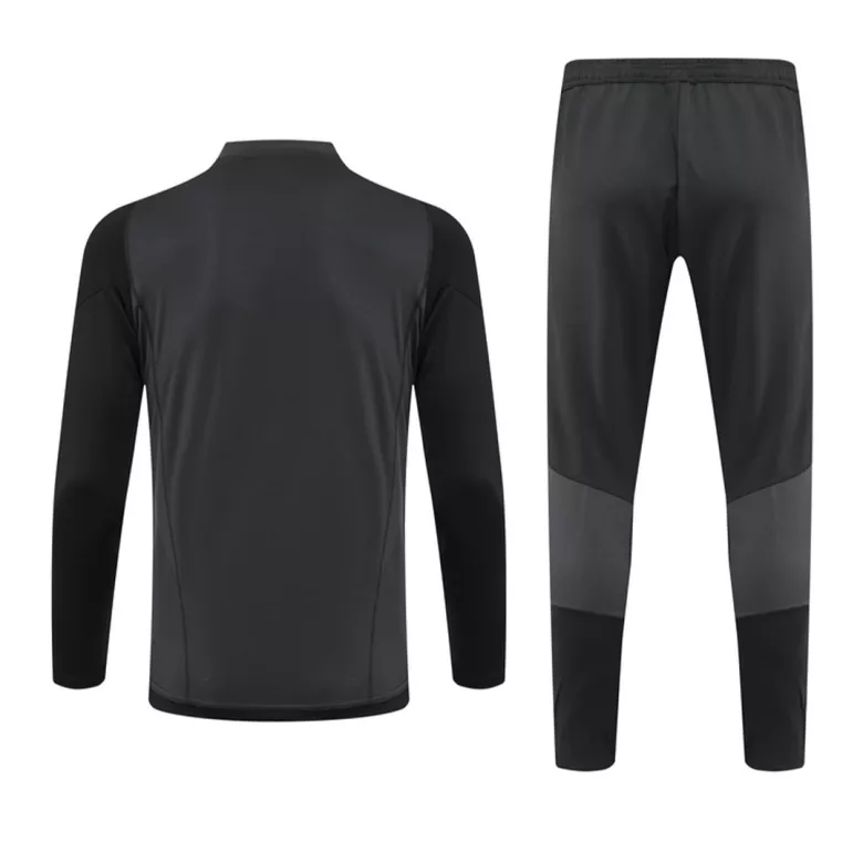 Real Madrid 1/4 Zip Tracksuit 2023/24 Black - vstockx