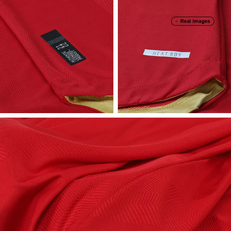 Authentic Manchester United Home Long Sleeve Soccer Jersey 2021/22 - vstockx