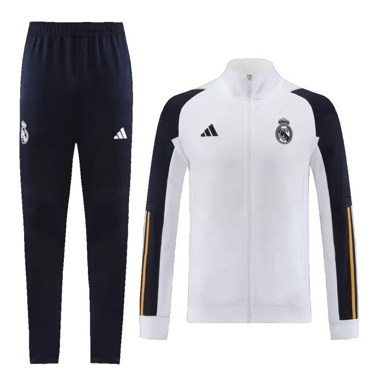 Real Madrid Jacket Tracksuit 2023/24 White - vstockx