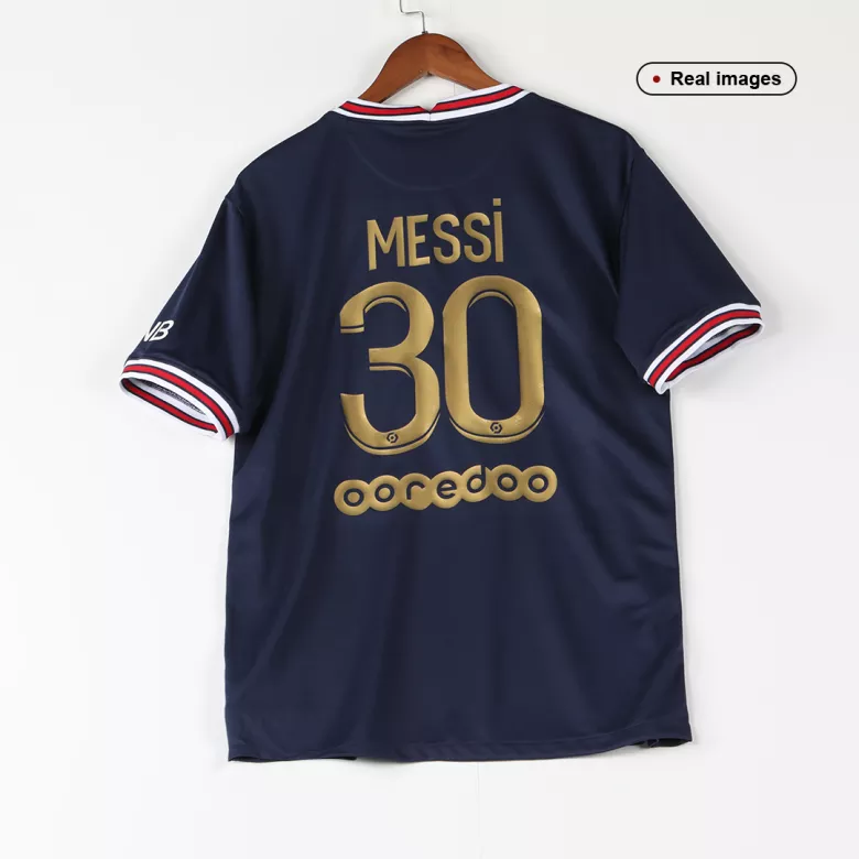 Messi #30 PSG Home Jersey 2021/22 By Jordan Ballon d'Or Special Gold Font - vstockx
