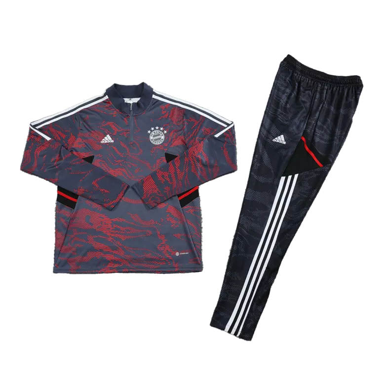 Bayern Munich 1/4 Zip Tracksuit 2022/23 Gray - vstockx