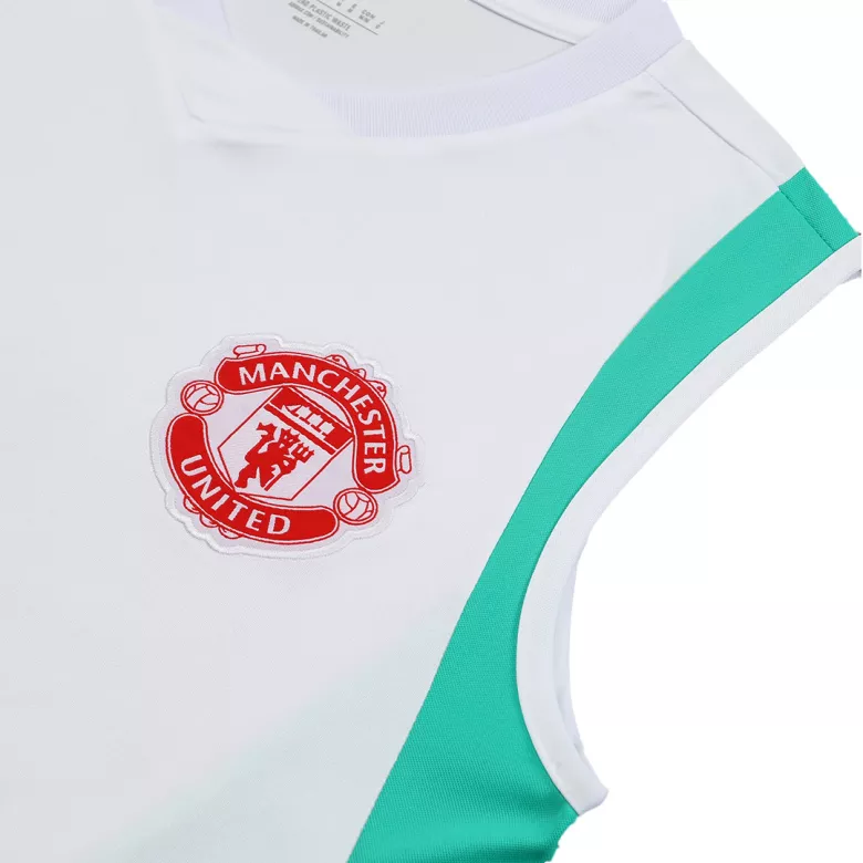 Manchester United Pre-Match Sleeveless Top 2023/24 White - vstockx