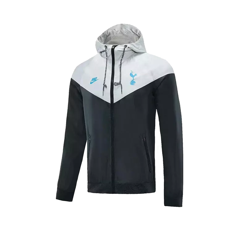 Tottenham Hotspur Hoodie Windbreaker Jacket 2021/22 - Black &Grey              �� - vstockx