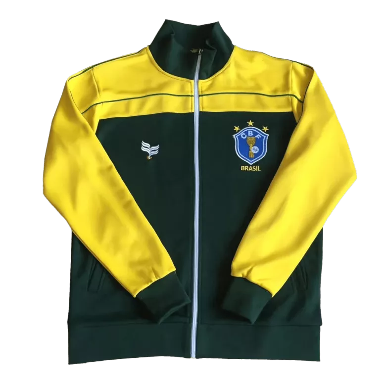 Vintage Brazil Track Jacket 1982 - Green&Yellow - vstockx