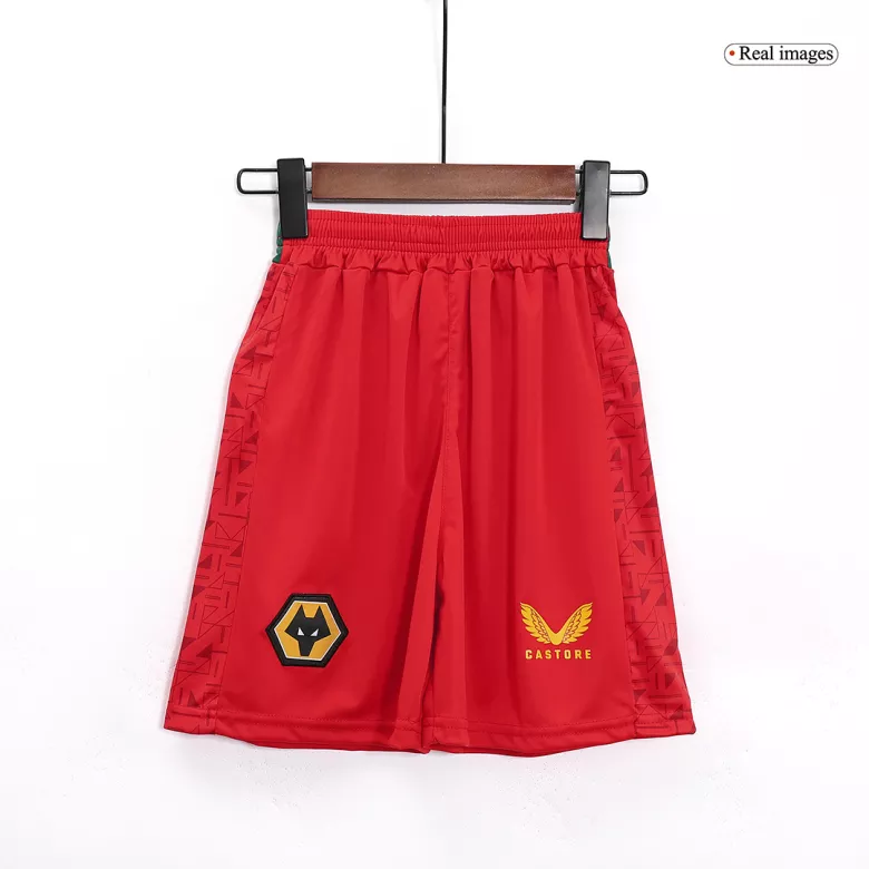 Wolverhampton Wanderers Away Kids Soccer Jerseys Kit 2023/24 - vstockx