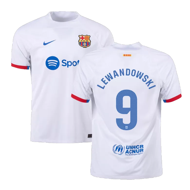 LEWANDOWSKI #9 Barcelona Away Jersey 2023/24 - vstockx