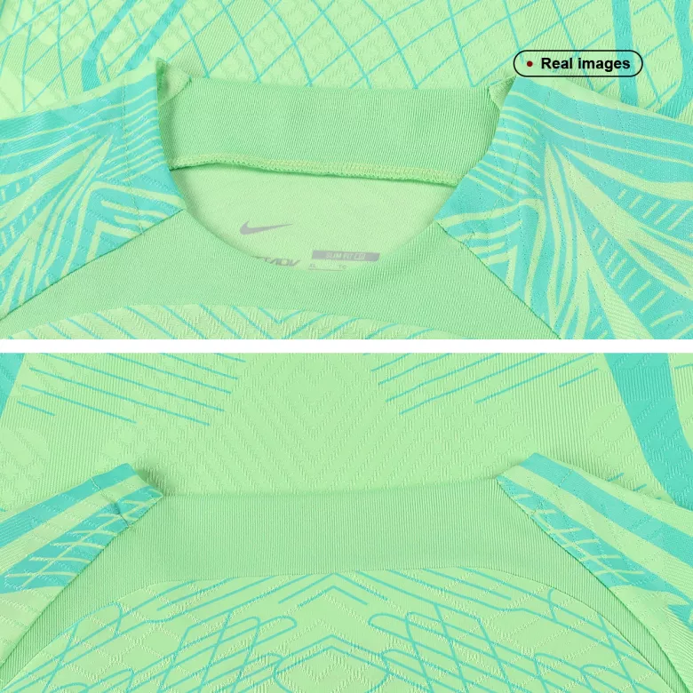 Brazil Pre-Match Authentic Soccer Jersey 2022 - vstockx