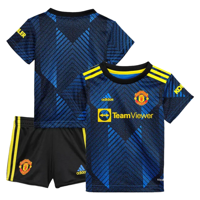 Manchester United Third Away Kids Soccer Jerseys Kit 2021/22 - vstockx