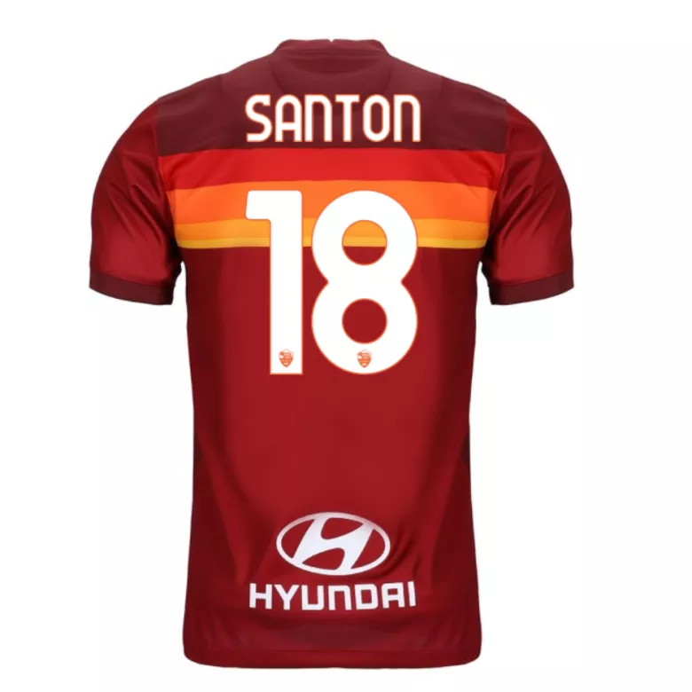 SANTON #18 Roma Home Soccer Jersey 2020/21              �� - vstockx
