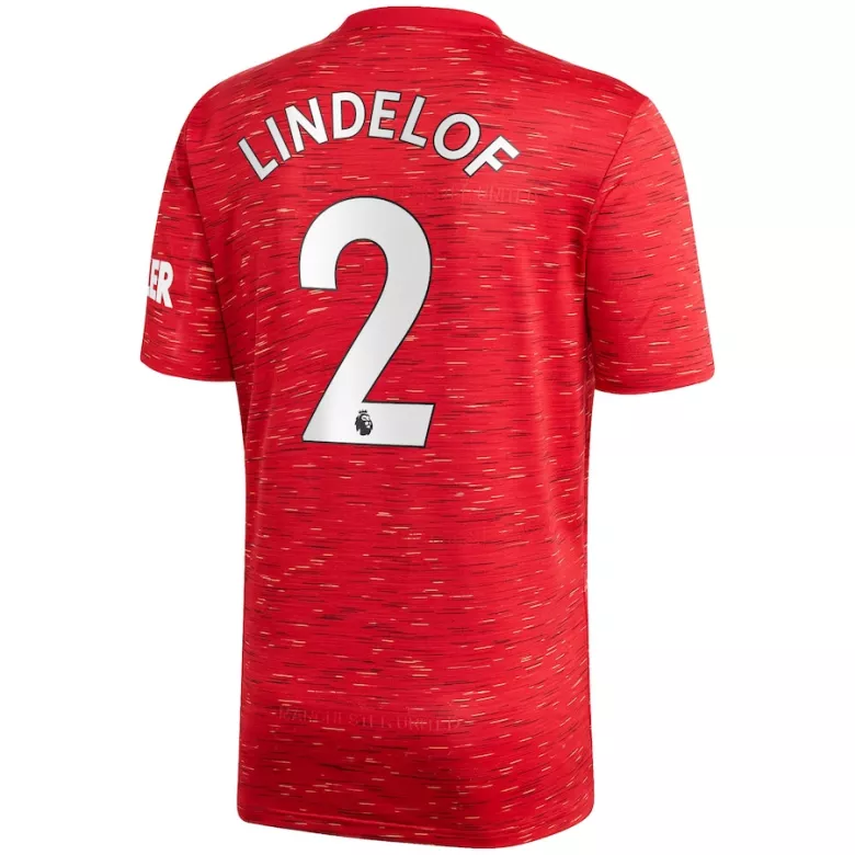LINDELOF #2 Manchester United Home Soccer Jersey 2020/21 - vstockx