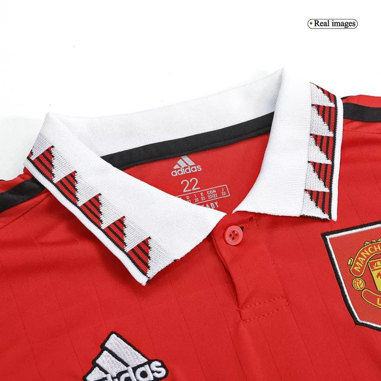 Manchester United Home Kids Soccer Jerseys Kit 2022/23 - vstockx