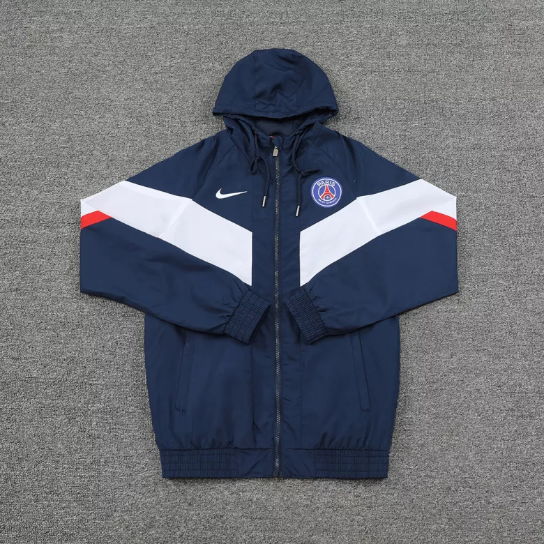 PSG Hoodie Windbreaker Jacket 2022/23 - Navy&White - vstockx
