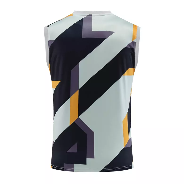 Real Madrid Pre-Match Sleeveless Top 2023/24 Gray&Black - vstockx