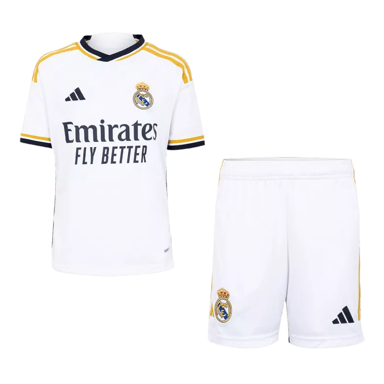 Real Madrid Home Kids Jerseys Full Kit 2023/24 - vstockx