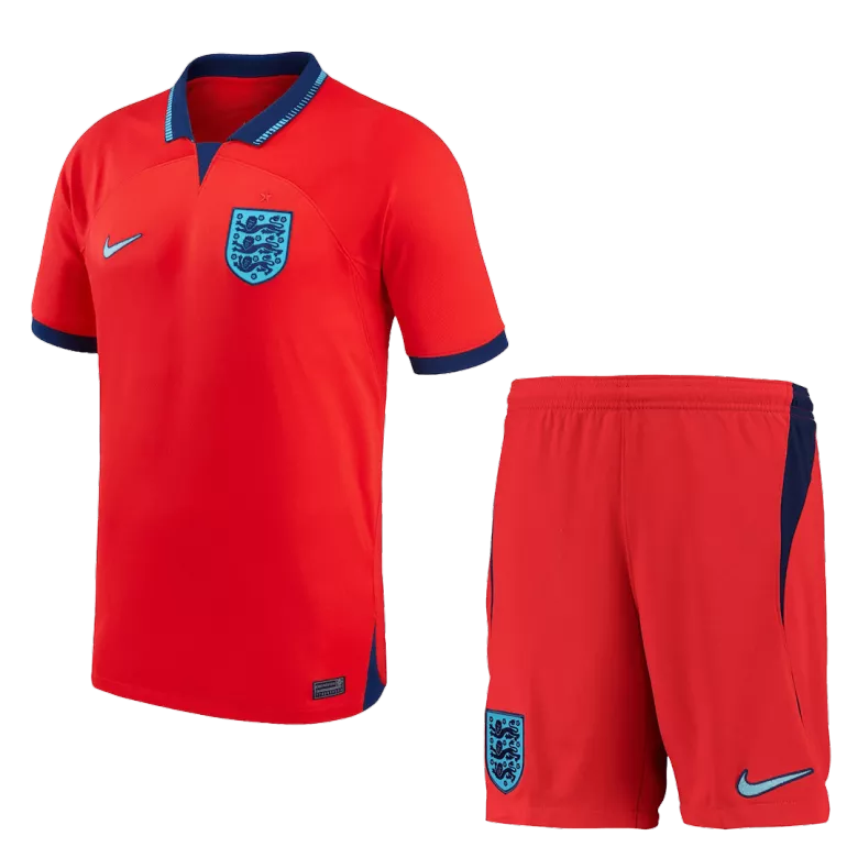 England Away World Cup Kids Soccer Jerseys Kit 2022 - vstockx