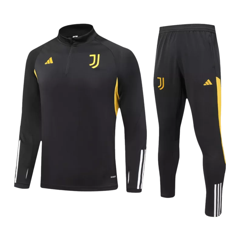 Juventus 1/4 Zip Tracksuit 2023/24 Kids Black - vstockx