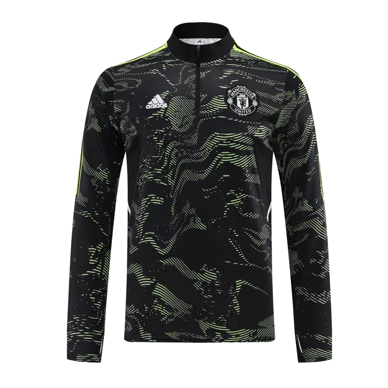 Manchester United 1/4 Zip Tracksuit 2022/23 Black - vstockx