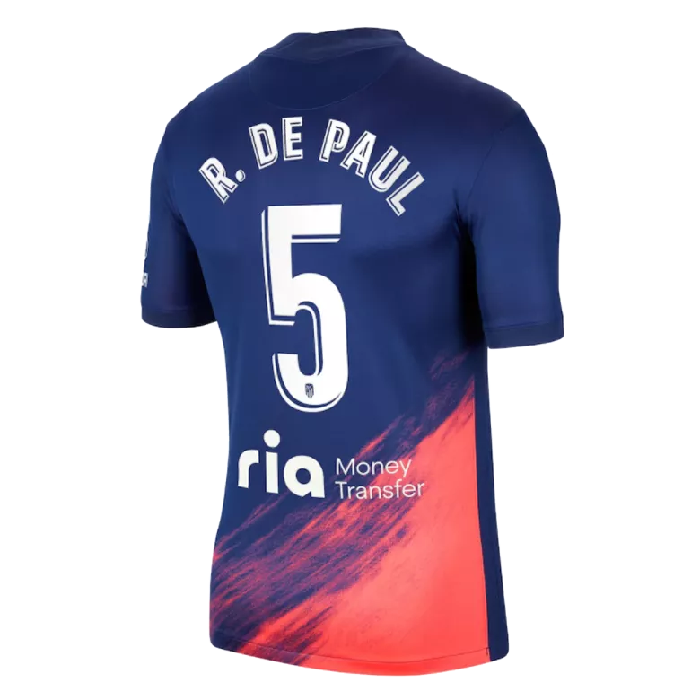 R.DE PAUL #5 Atletico Madrid Away Soccer Jersey 2021/22 - vstockx