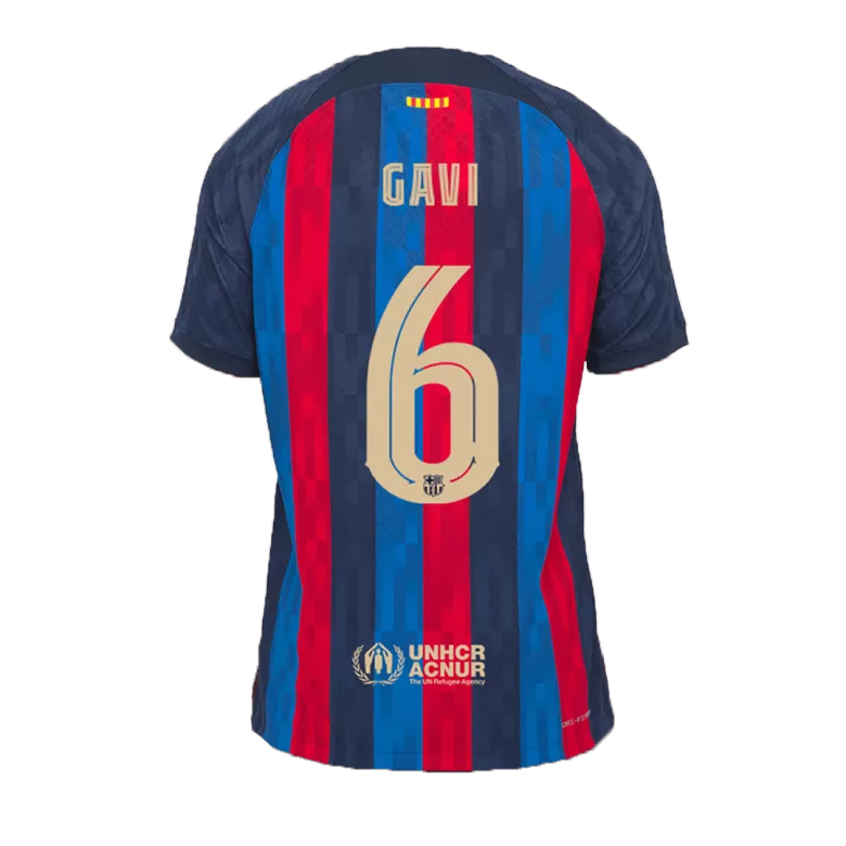 GAVI #6 Barcelona Home Authentic Jersey 2022/23 - UCL - vstockx