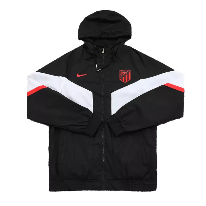 Atletico Madrid Hoodie Windbreaker Jacket 2022/23 - Black - vstockx