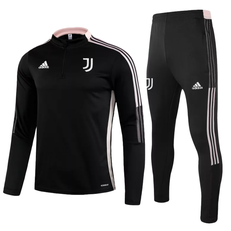 Juventus 1/4 Zip Tracksuit 2021/22 Black - vstockx