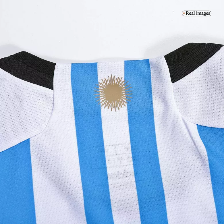 Women's MESSI #10 Argentina Three Stars Home Jersey 2022 - vstockx