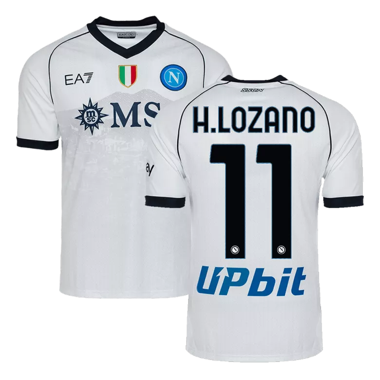 H.LOZANO #11 Napoli Away Authentic Soccer Jersey 2023/24 - vstockx