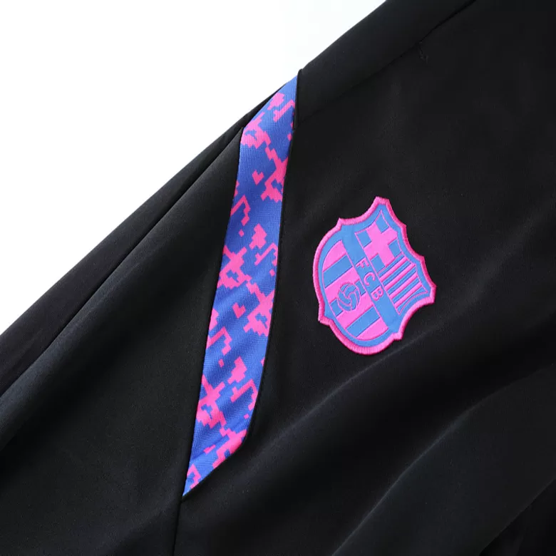 Barcelona 1/4 Zip Tracksuit 2021/22 Black - vstockx