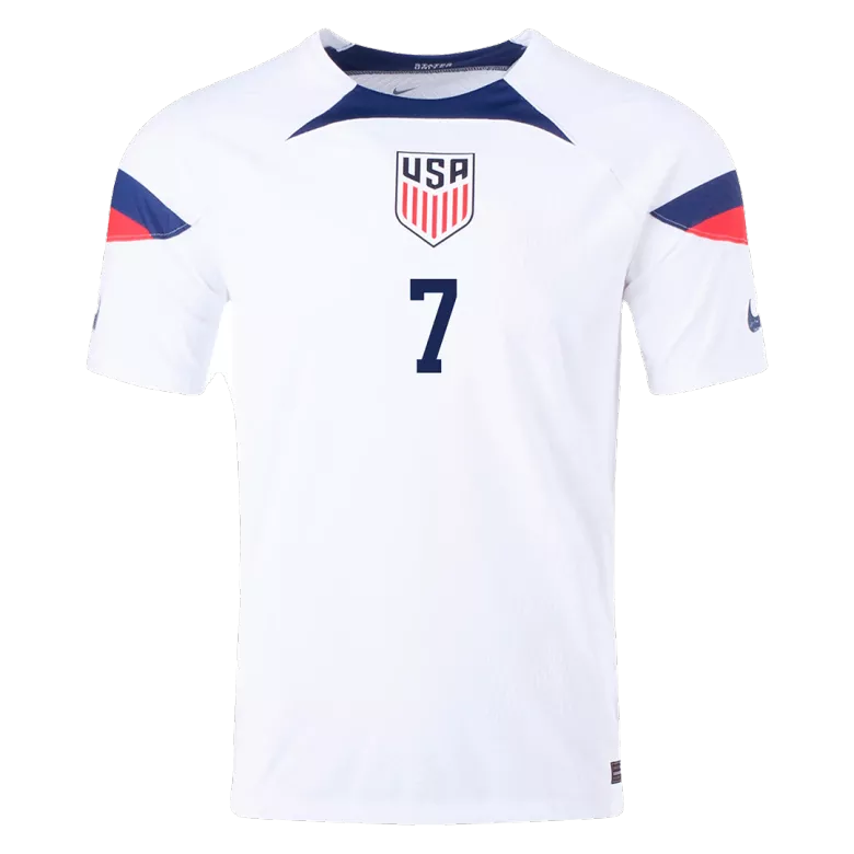 REYNA #7 USA Home Authentic Jersey World Cup 2022 - vstockx