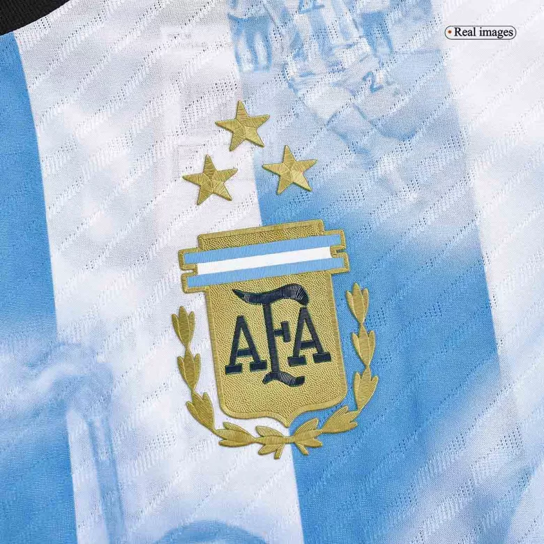 Argentina Three Stars Home Authentic Jersey World Cup 2022-Commemorative - vstockx