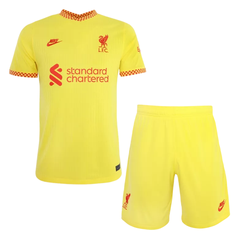 Liverpool Third Away Kids Soccer Jerseys Kit 2021/22 - vstockx