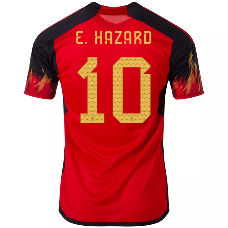 E. HAZARD #10 Belgium Home Jersey World Cup 2022 - vstockx
