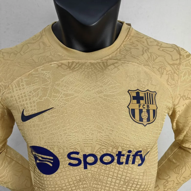 Authentic Barcelona Away Long Sleeve Soccer Jersey 2022/23 - vstockx