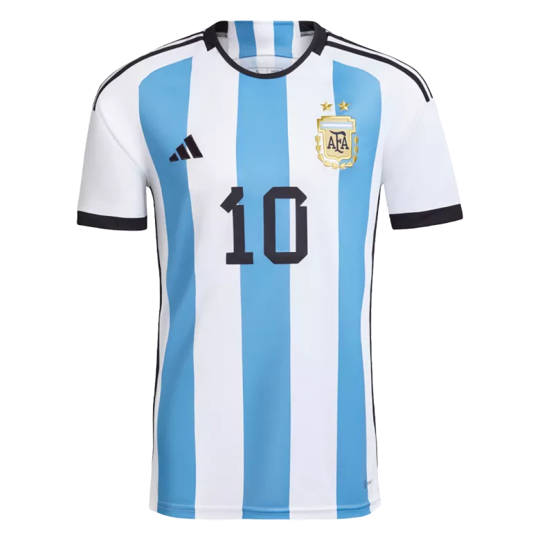 Messi #10 Argentina Home Jersey Shirt World Cup 2022 - vstockx