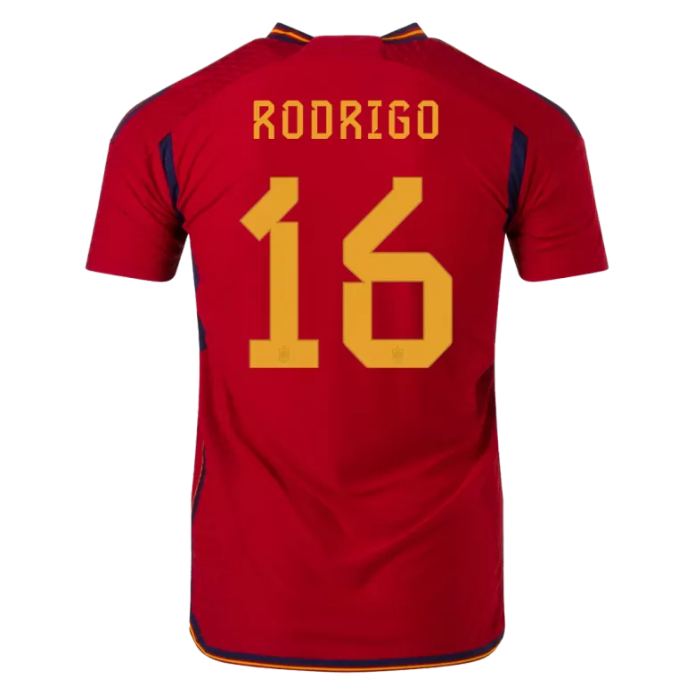 RODRI #16 Spain Home Authentic Jersey World Cup 2022 - vstockx