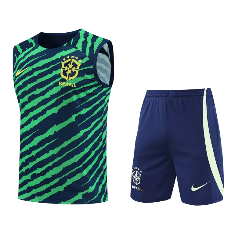 Brazil Jerseys Sleeveless Training Kit 2022 - vstockx
