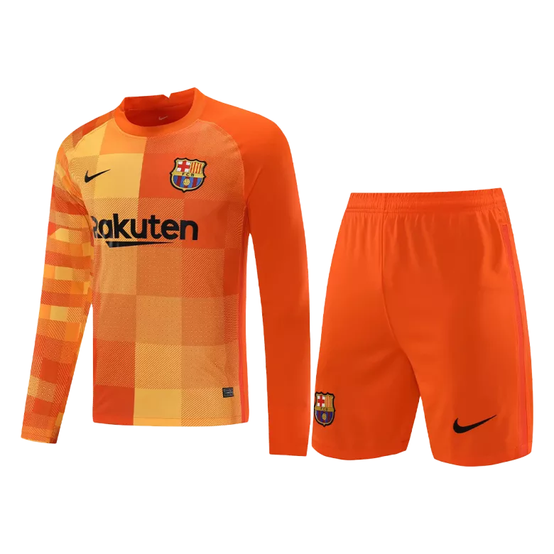Barcelona Goalkeeper Long Sleeve Jerseys Kit 2021/22 - vstockx