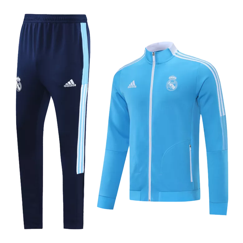 Real Madrid Jacket Tracksuit 2021/22 Sky blue - vstockx