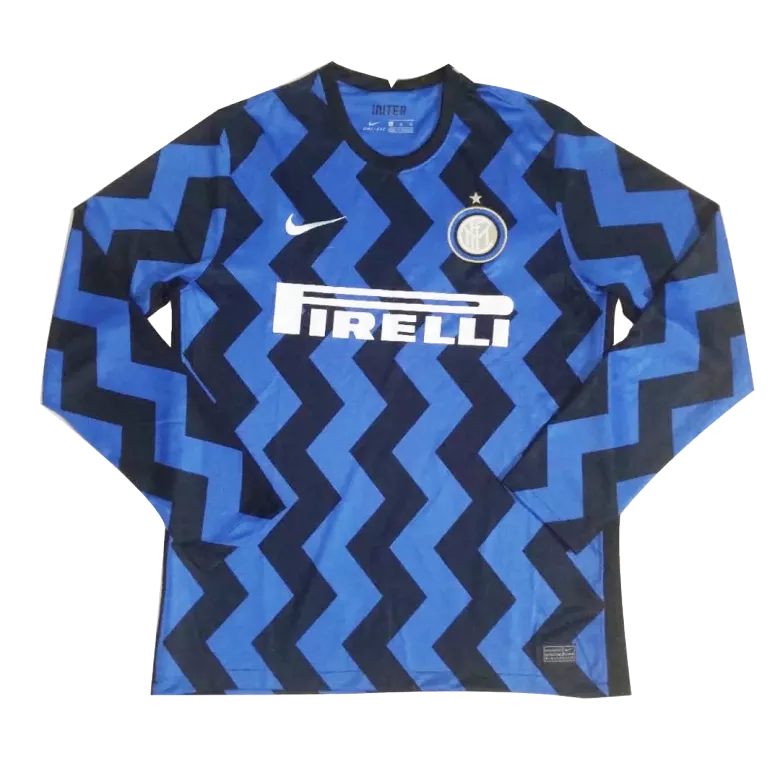 Inter Milan Home Long Sleeve Soccer Jersey 2020/21 - vstockx