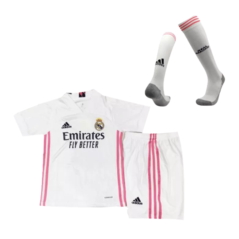 Real Madrid Home Kids Soccer Jerseys Kit 2020/21 - vstockx