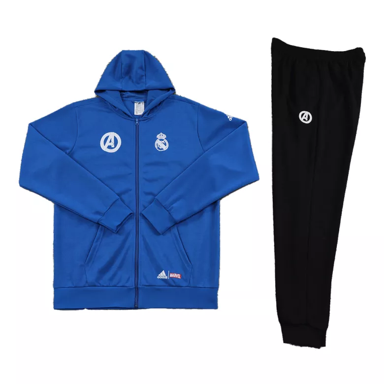 Real Madrid Hoodie Tracksuit 2022/23 Blue - vstockx