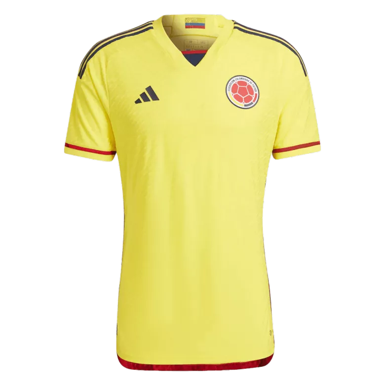 Colombia Home Authentic Soccer Jersey 2022 - vstockx