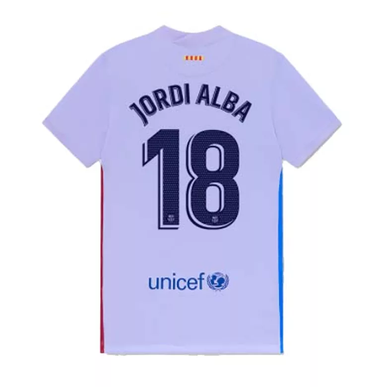 JORDI ALBA #18 Barcelona Away Soccer Jersey 2021/22 - vstockx